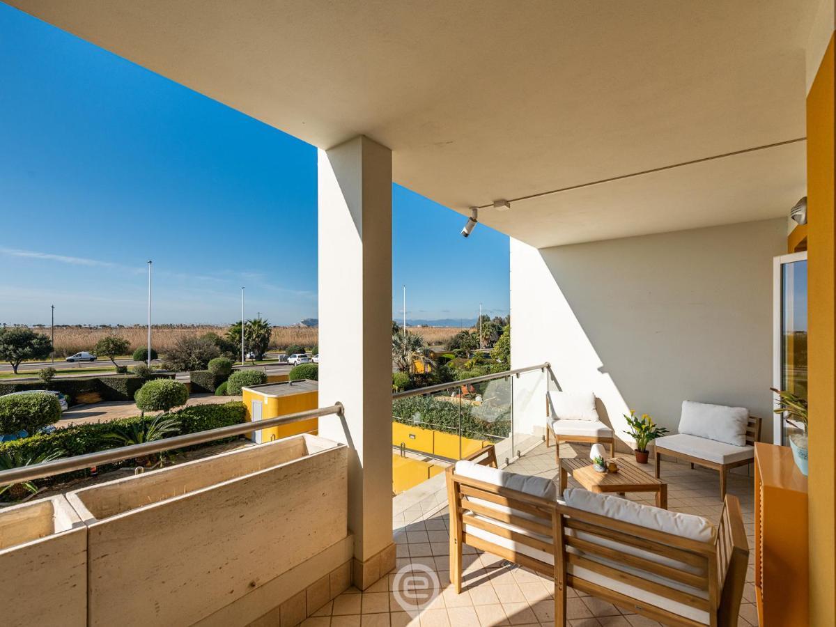 Poetto Panoramic Apartment Su Forti Kültér fotó